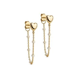 Enamel Copenhagen Lola Heart Earrings Daisy
